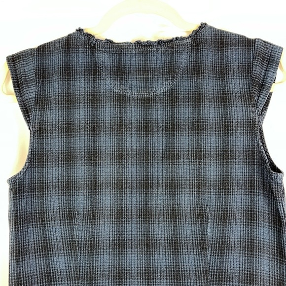 Converse One Star cap sleeve dress Sz XS plaid pattern - Picture 9 of 13